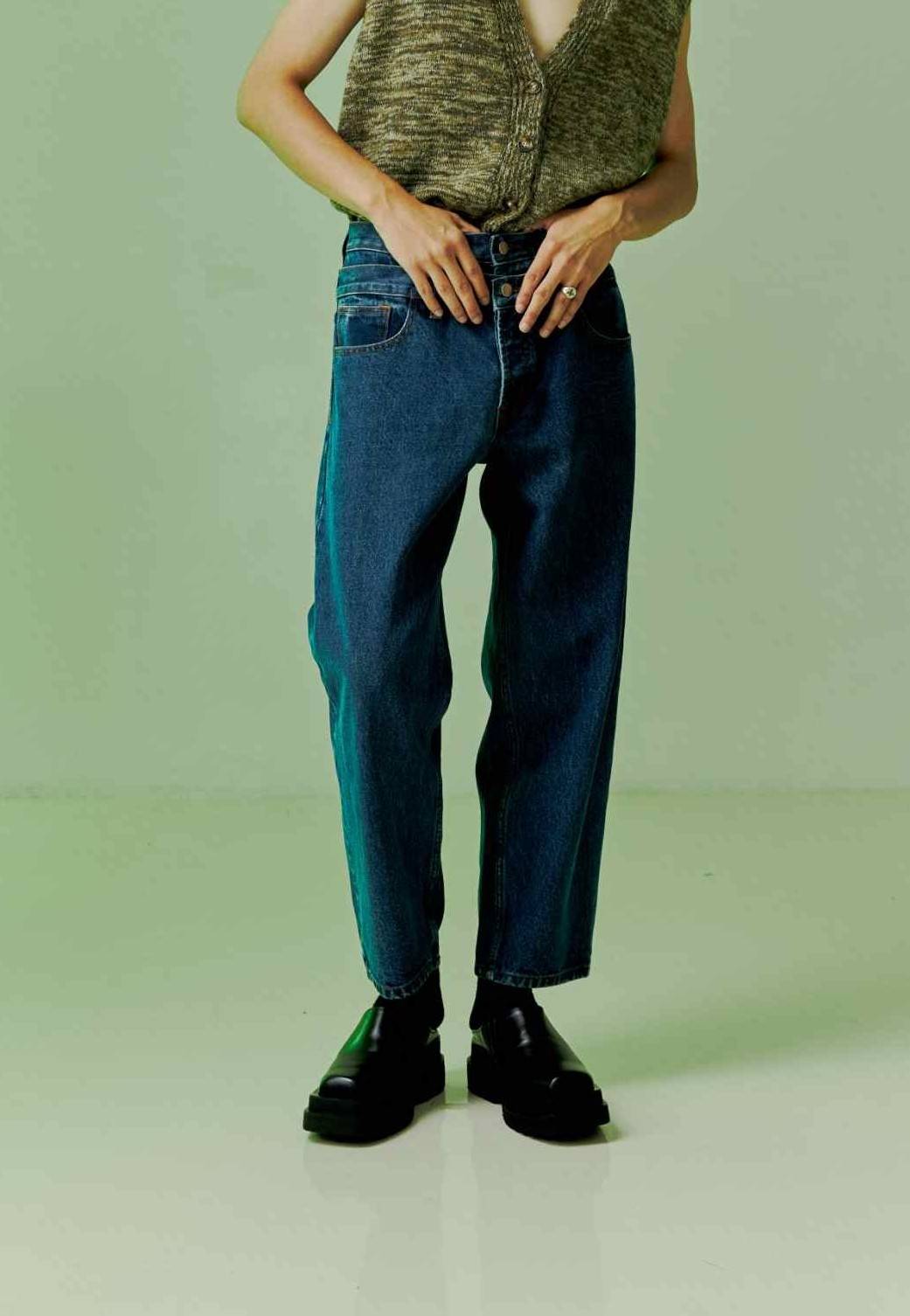 DEMIN DOUBLE WAISTED DENIM - Leisure Projects