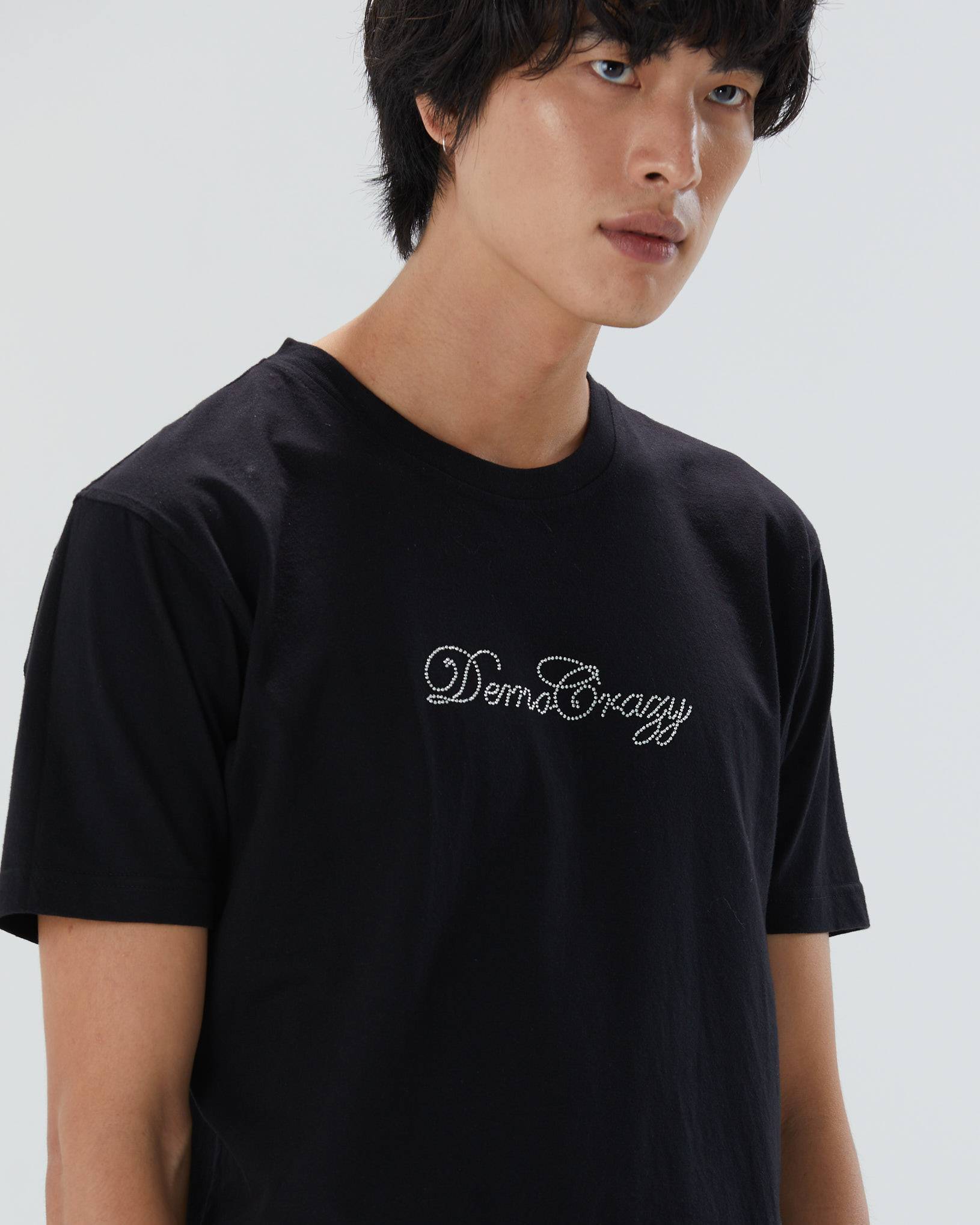 BLACK democrazy tee - Leisure Projects