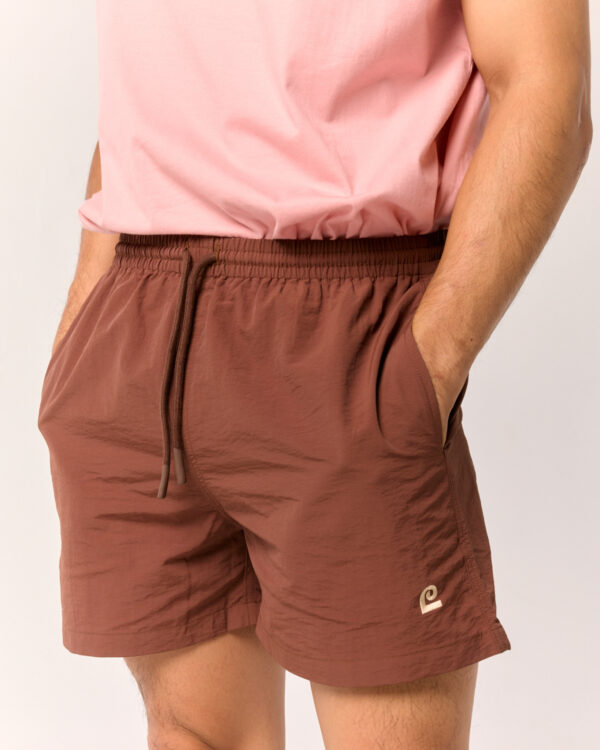 BROWN LP essential nylon shorts