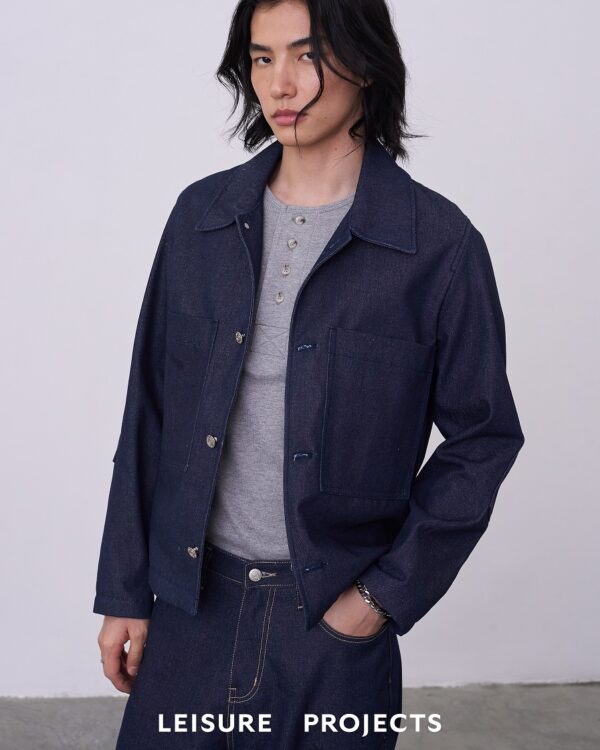 DENIM COACH JACKET