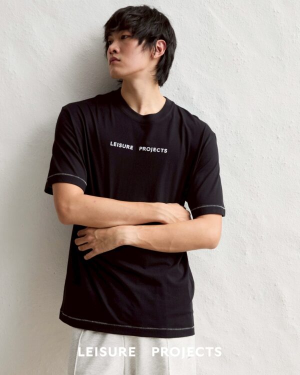 BLACK Leisure Projects Original Logo T-shirt