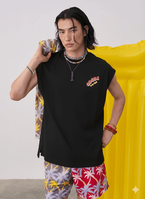 BLACK COCO SLEEVELESS TEE