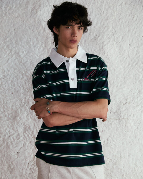 GREEN Leisure Varsity polo shirt