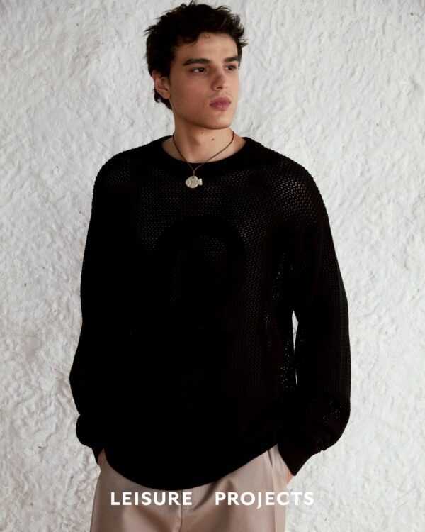 BLACK LP ICON MESH PULLOVER