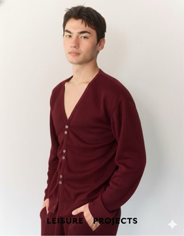 RED LIGHT KNIT CARDIGAN